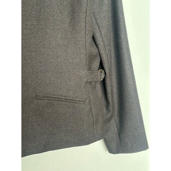 Vintage Preview Collection Brown Worsted Wool Utility Jacket Lined Brass Buckle - Picture 8 of 9